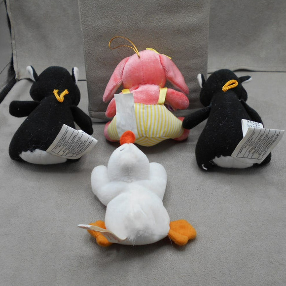 Small Mini Plush Animal Lot Vintage: Giftco Duck, Rabbit, Fable Creatures - Picture 4 of 10